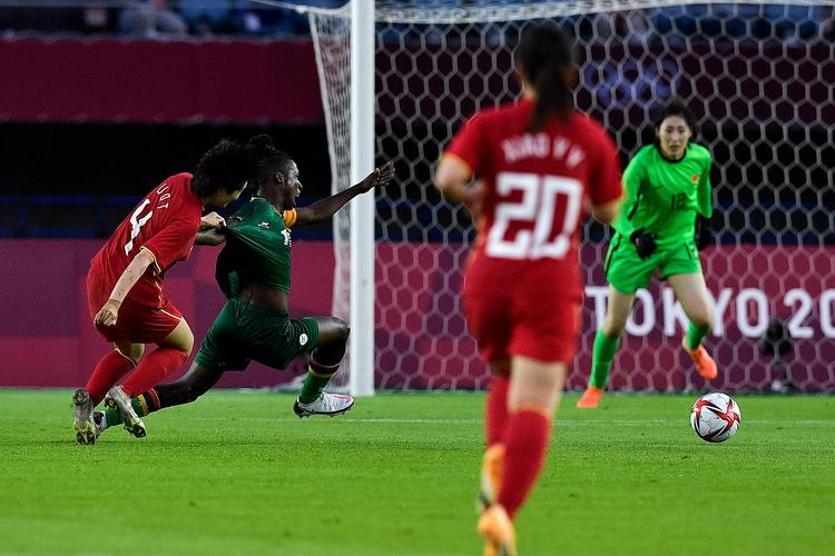 女子足球中国vs赞比亚的相关图片